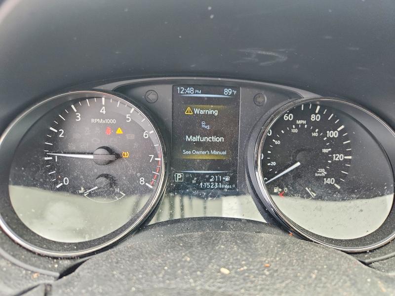 2017 Nissan Rogue VIN KNMAT2MT0HP597696 COPART salvage auction — FRONT END, Il - Salvage Certificate, sold $2,200 on 2026-07-20 (photo 9)