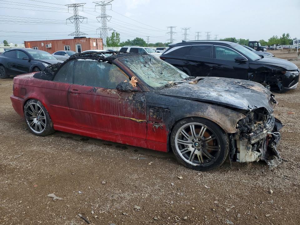 2001 BMW M3 VIN WBSBR93491EX20086 COPART salvage auction — BURN, Il - Salvage Certificate, sold $4,450 on 2026-07-23 (photo 4)