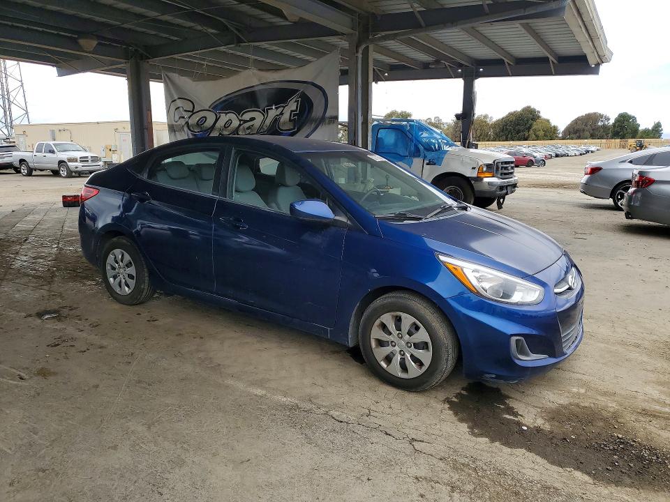 2015 Hyundai Accent VIN KMHCT4AE7FU884568 COPART salvage auction — SIDE, Ca - Dis/Dlr/Exp Only Clean Title, sold $1,000 on 2026-07-02 (photo 4)
