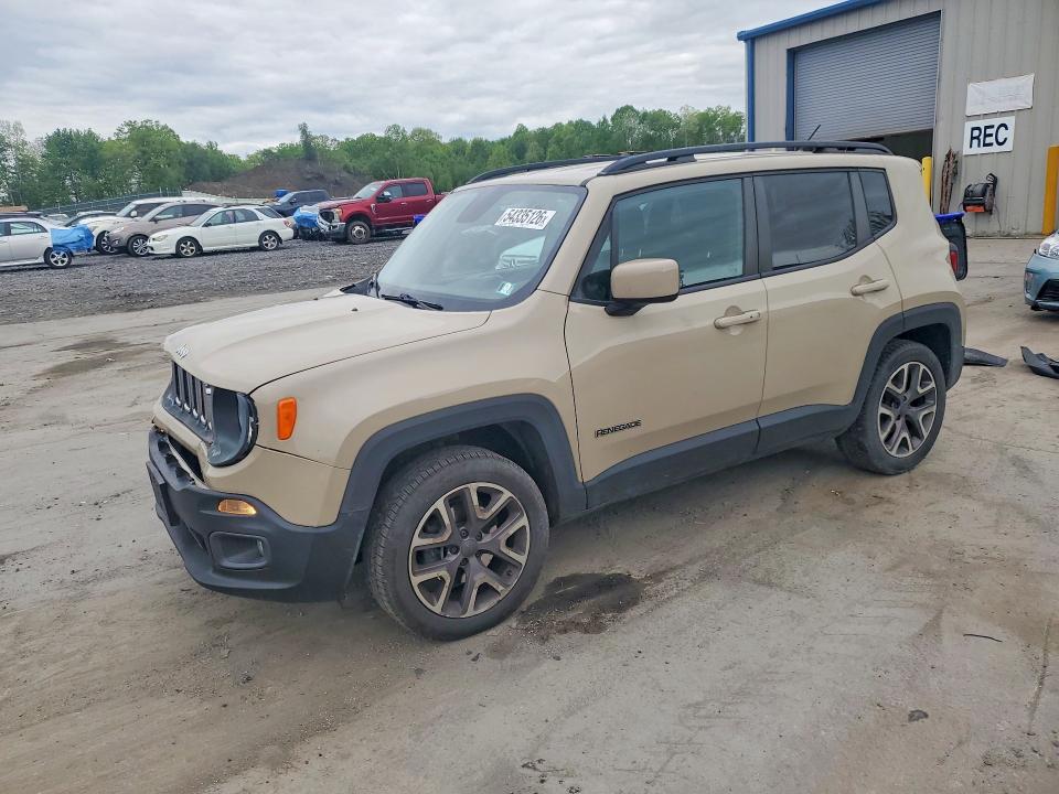 2015 Jeep Renegade VIN ZACCJBBTXFPC09651 COPART salvage auction — FRONT END, Pa - Certificate Of Salvage, sold $1,300 on 2026-07-15 (photo 1)