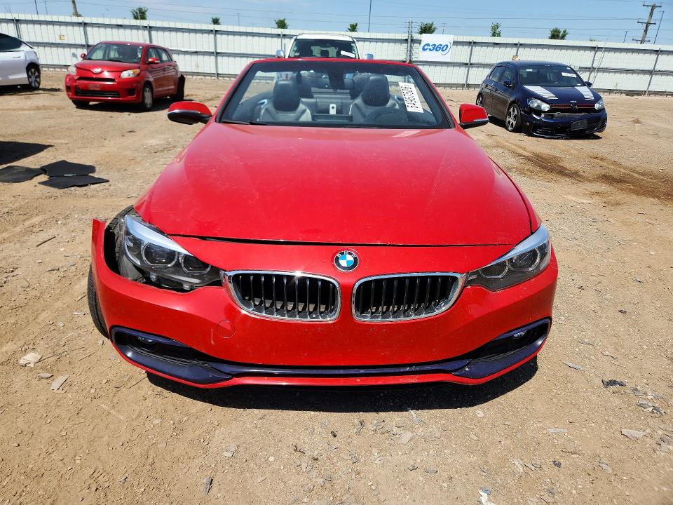 2018 BMW 4er VIN WBA4Z1C59JEC59224 COPART salvage auction — FRONT END, Il - Salvage Certificate, sold $3,350 on 2026-07-07 (photo 5)