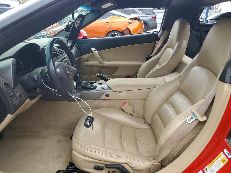 2006 Chevrolet Corvette VIN 1G1YY26UX65103769 COPART salvage auction — VANDALISM, Nm - Cert Of Title-Salvage, sold $5,600 on 2026-07-24 (photo 7)