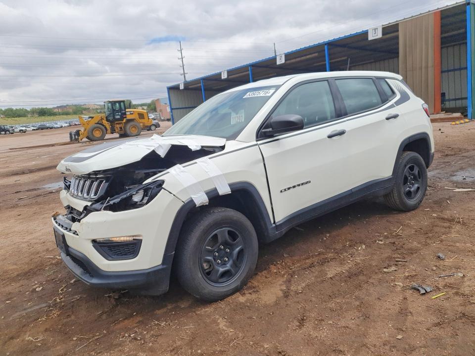 2021 Jeep Compass VIN 3C4NJDAB2MT591354 COPART salvage auction — FRONT END, Id - Salvage Certificate Of Title, sold $2,500 on 2026-08-03 (photo 1)