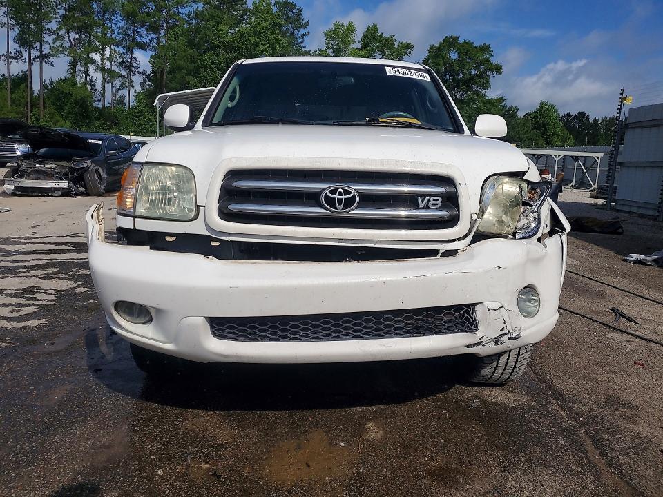 2003 Toyota Sequoia VIN 5TDBT48A53S184227 COPART salvage auction — FRONT END, Sc - Cert Of Title-Salvage, sold $1,350 on 2026-07-06 (photo 5)