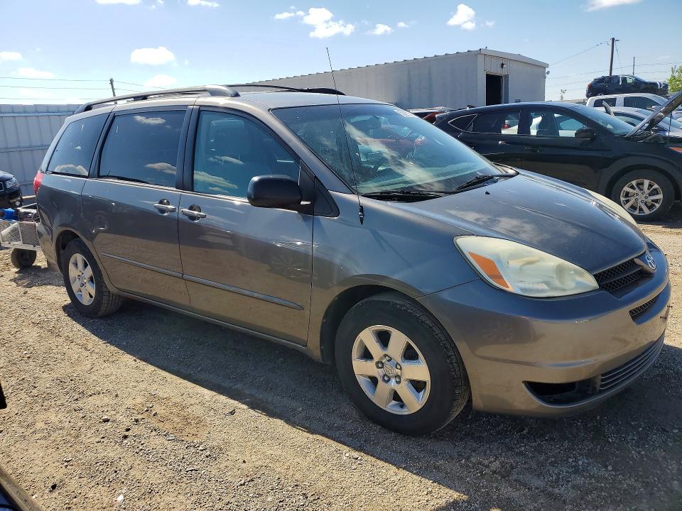 2004 Toyota Sienna VIN 5TDZA23C24S079468 COPART salvage auction — HAIL, Ia - Cert Of Title-Salvage Title, sold $500 on 2026-07-08 (photo 4)