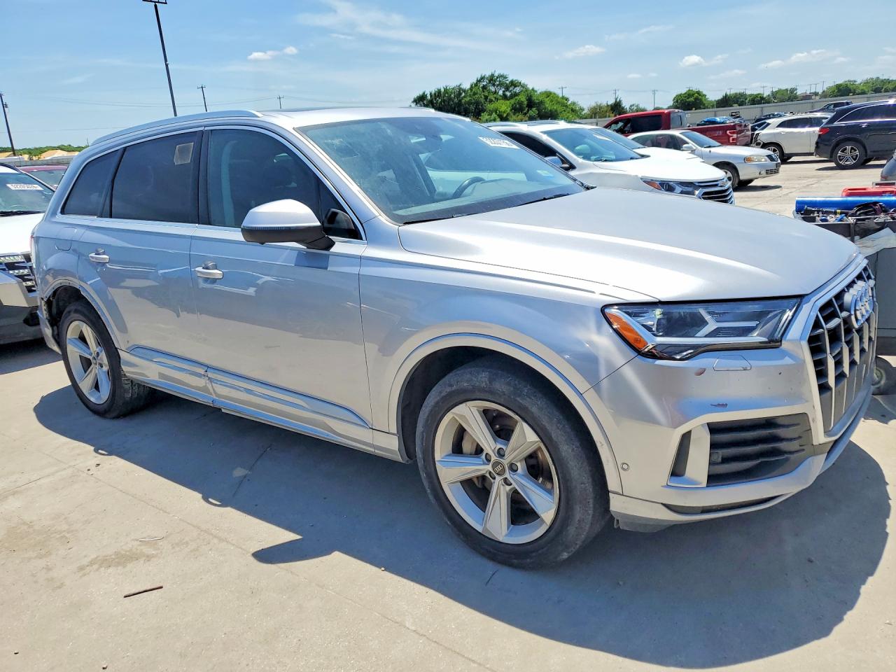 2021 Audi Q7 VIN WA1AJAF72MD014339 COPART salvage auction — Rear End, TX - CERTIFICATE OF TITLE (P), sold $15,500 on 2026-07-08 (photo 4)