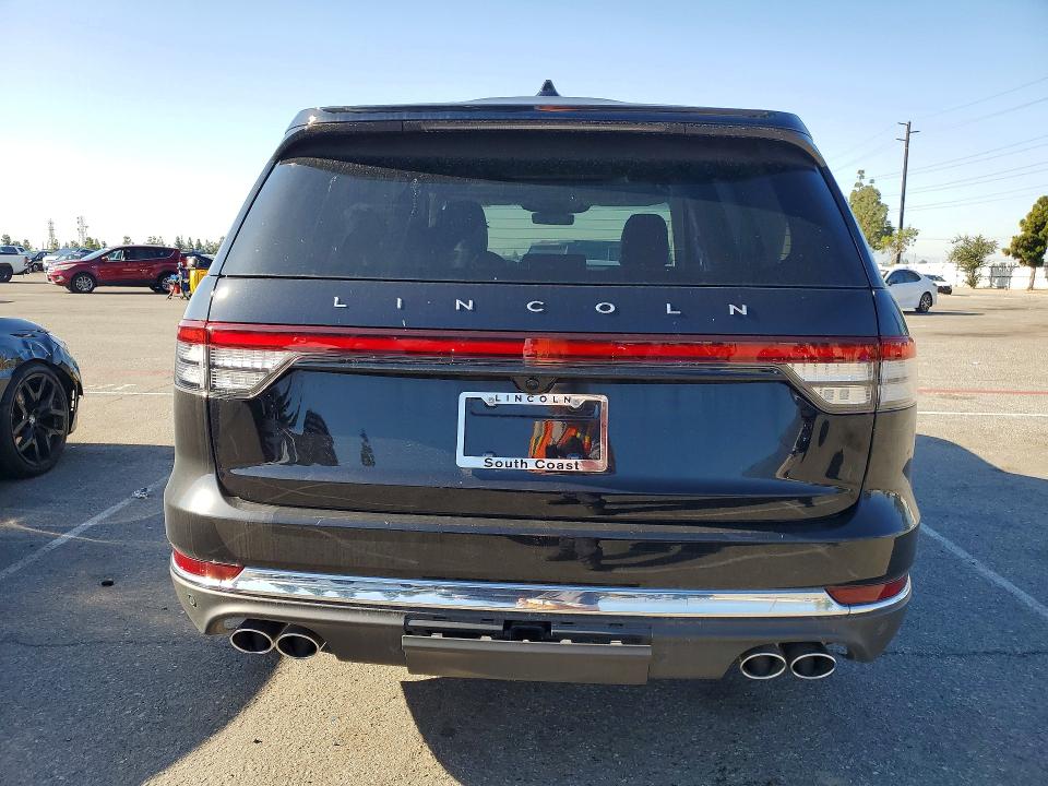 2025 Lincoln Aviator VIN 5LM5J6WC5SGL16231 COPART salvage auction — FRONT END, Ca - Salvage Certificate, sold $31,250 on 2026-07-28 (photo 6)