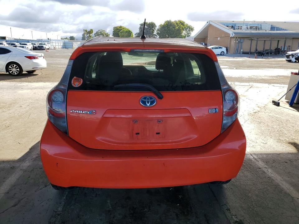 2013 Toyota Prius c VIN JTDKDTB38D1031566 COPART salvage auction — FRONT END, Ca - Salvage Certificate, sold $200 on 2026-07-07 (photo 6)