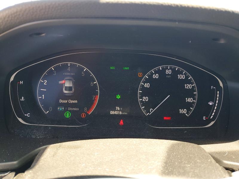 2019 Honda Accord VIN 1HGCV2E30KA007705 COPART salvage auction — REAR END, Tn - Salvage Certificate, sold $9,000 on 2026-07-27 (photo 9)