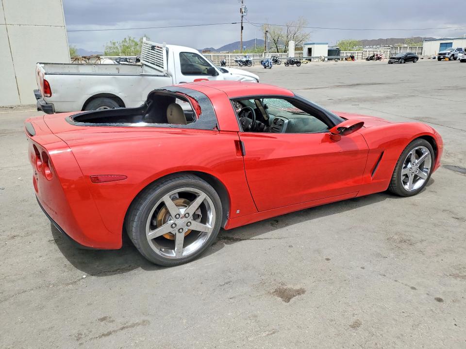 2006 Chevrolet Corvette VIN 1G1YY26UX65103769 COPART salvage auction — VANDALISM, Nm - Cert Of Title-Salvage, sold $5,600 on 2026-07-24 (photo 3)
