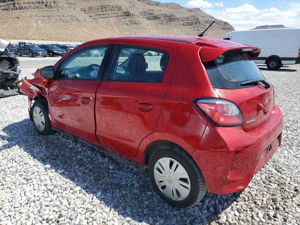 2024 Mitsubishi Mirage VIN ML32AUHJ9RH016127 COPART salvage auction — FRONT END, Az - Cert Of Title - Salvage, sold $2,700 on 2026-07-06 (photo 2)
