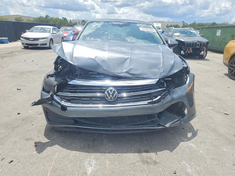 2024 Volkswagen Jetta VIN 3VW7M7BU6RM080858 COPART salvage auction — FRONT END, In - Certificate Of Title (P), sold $4,500 on 2026-07-09 (photo 5)