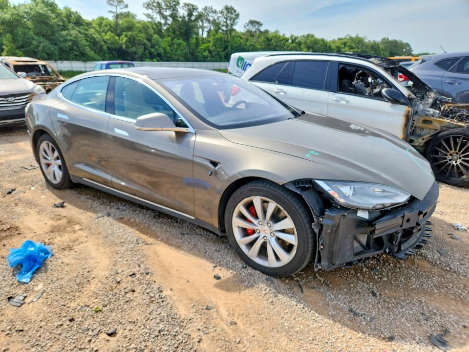2015 Tesla Model s VIN 5YJSA1H47FF089823 COPART salvage auction — FRONT END, Al - Cert Of Title-Salvage Title, sold $250 on 2026-07-28 (photo 4)