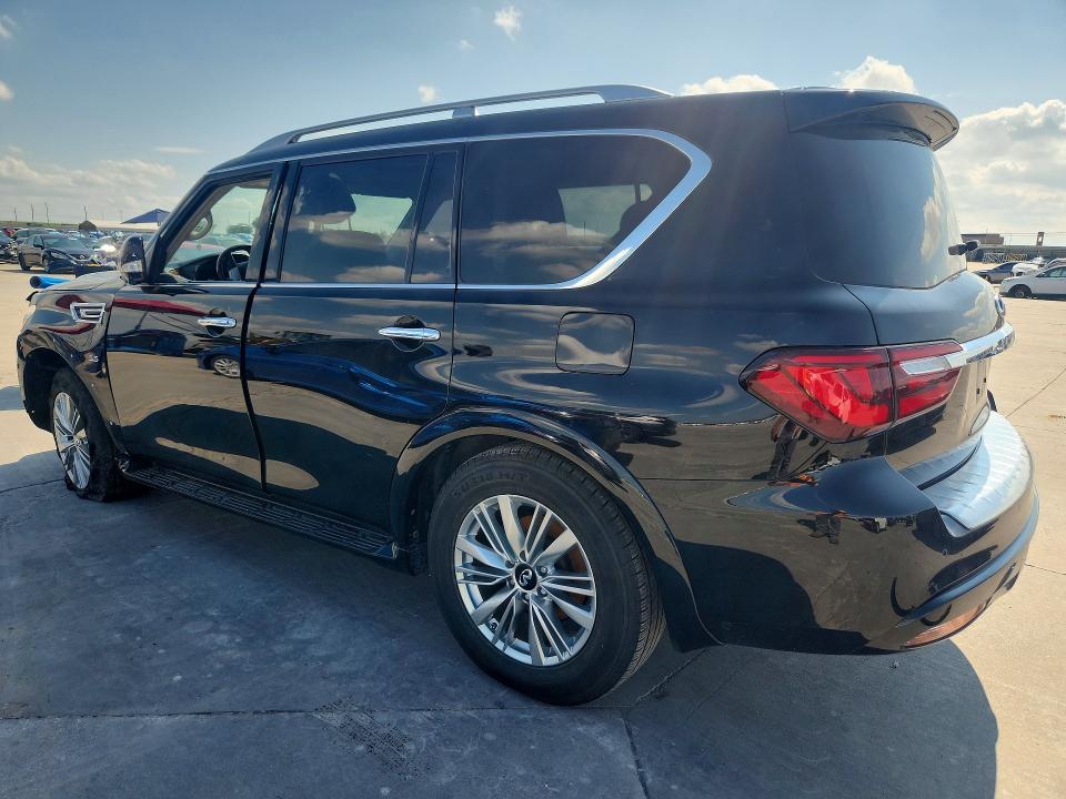 2019 Infiniti Qx80 VIN JN8AZ2NE6K9230168 COPART salvage auction — FRONT END, Tx - Certificate Of Title (P), sold $7,300 on 2026-07-28 (photo 2)