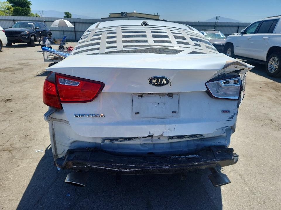2015 Kia Optima VIN 5XXGM4A77FG489624 COPART salvage auction — REAR END, Ca - App For Dup Salvage Or Ac, sold $250 on 2026-07-10 (photo 6)