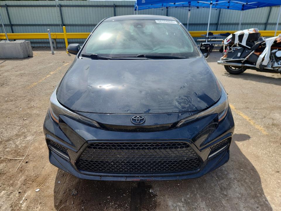 2022 Toyota Corolla VIN 5YFS4MCE4NP122921 COPART salvage auction — HAIL, Id - Salvage Certificate Of Title, sold $9,400 on 2026-07-27 (photo 5)
