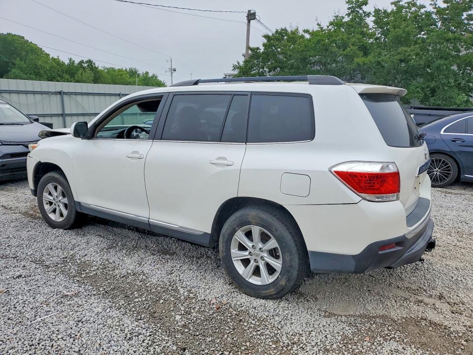 2011 Toyota Highlander VIN 5TDZK3EH4BS043645 COPART salvage auction — FRONT END, Ms - Cert Of Title-Salvaged, sold $2,750 on 2026-07-22 (photo 2)