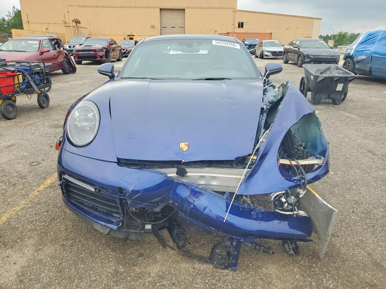 2021 Porsche 911 VIN WP0AB2A94MS221585 COPART salvage auction — Front End, SC - CERT OF TITLE-SALVAGE, sold $57,000 on 2026-07-06 (photo 5)