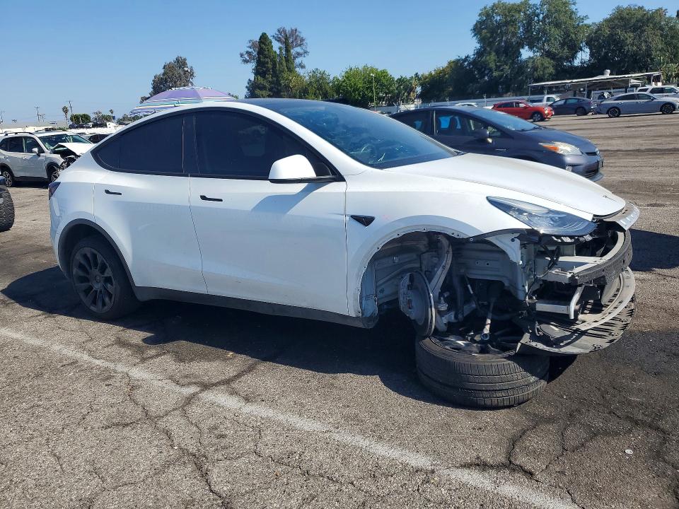 2023 Tesla Model y VIN 7SAYGDEE7PA030635 COPART salvage auction — FRONT END, Ca - Salvage Certificate, sold $13,700 on 2026-07-24 (photo 4)
