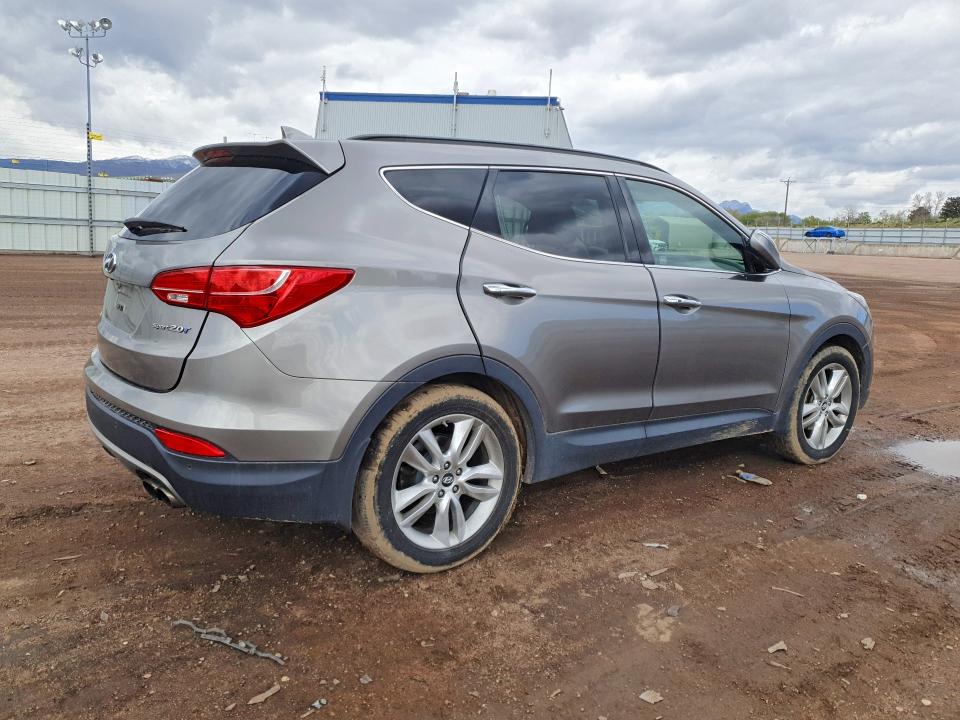 2014 Hyundai VIN 5XYZW3LA6EG132144 COPART salvage auction — REAR END, Co - Salvage Title, sold $1,800 on 2026-07-27 (photo 3)