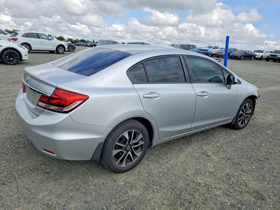 2013 Honda Civic VIN 19XFB2F83DE256403 COPART salvage auction — FRONT END, Ca - Salvage Certificate, sold $1,550 on 2026-07-09 (photo 3)