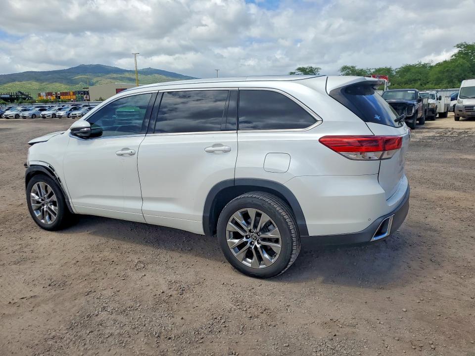 2019 Toyota Highlander VIN 5TDYZRFH2KS329101 COPART salvage auction — FRONT END, Hi - Certificate Of Salvage, sold $150 on 2026-07-27 (photo 2)