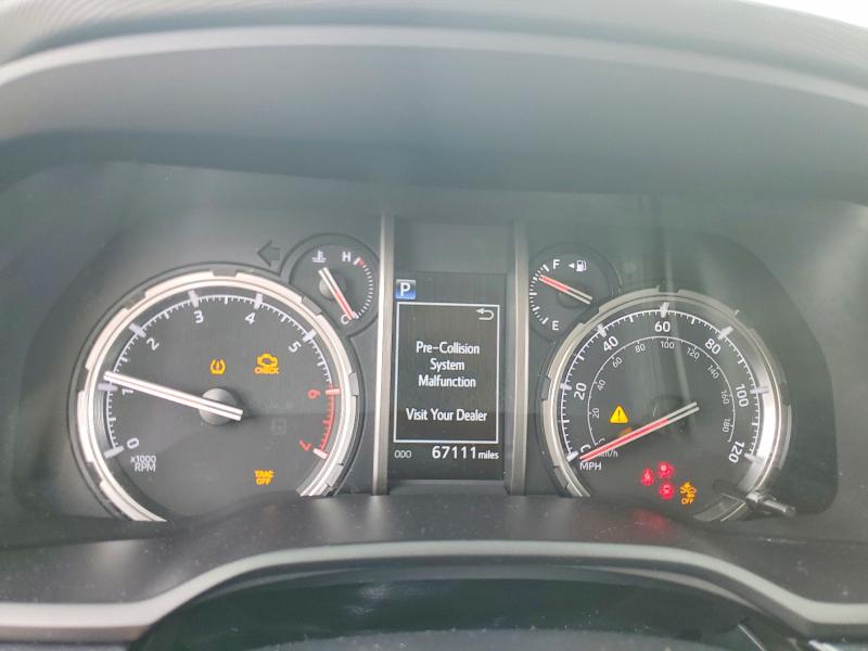 2021 Toyota 4runner VIN JTEKU5JR4M5970106 COPART salvage auction — FRONT END, Tx - Salvage Vehicle Title, sold $3,500 on 2026-07-24 (photo 9)