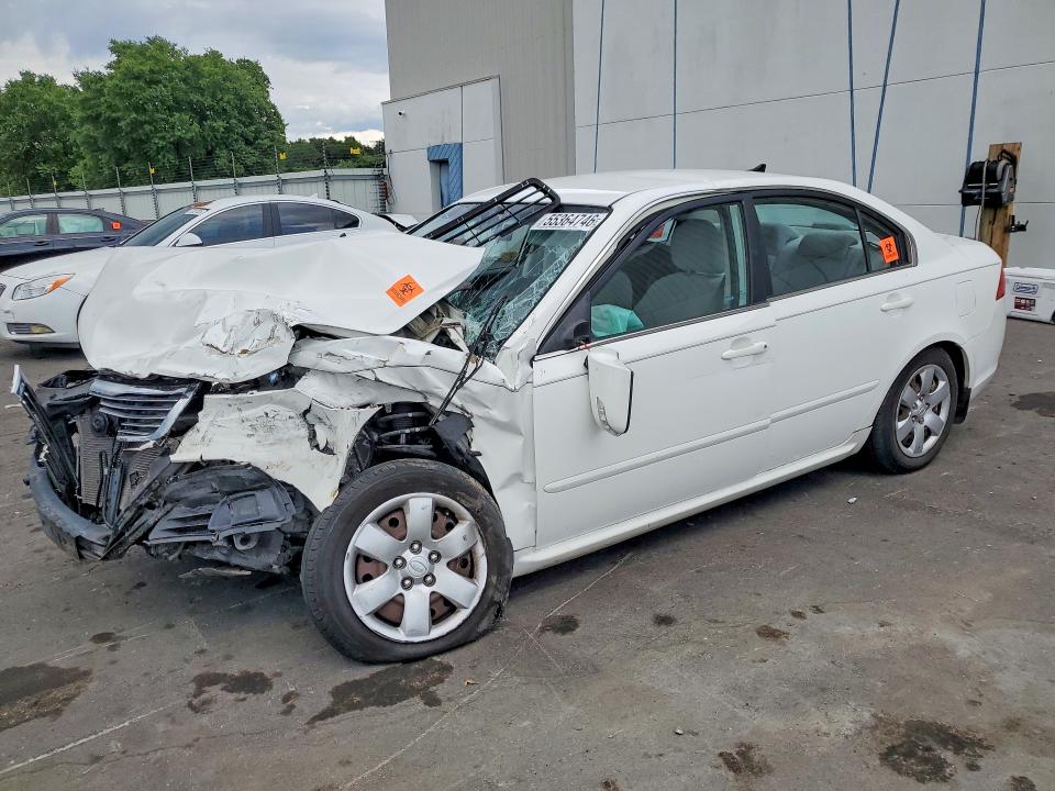2010 Kia Optima VIN KNAGG4A81A5400916 COPART salvage auction — FRONT END, FL - CERT OF TITLE SLVG REBUILDABLE, sold $450 on 2026-07-13 (photo 1)