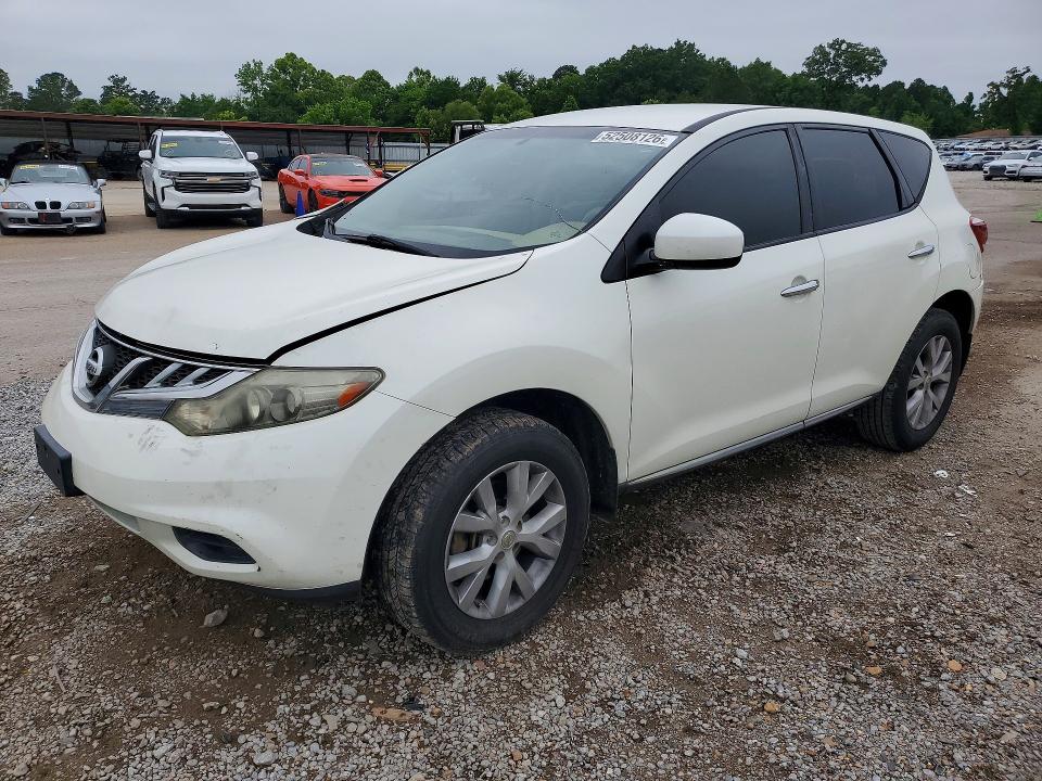 2011 Nissan Murano VIN JN8AZ1MU5BW067291 COPART salvage auction — FRONT END, Ms - Cert Of Title-Salvaged, sold $300 on 2026-07-24 (photo 1)