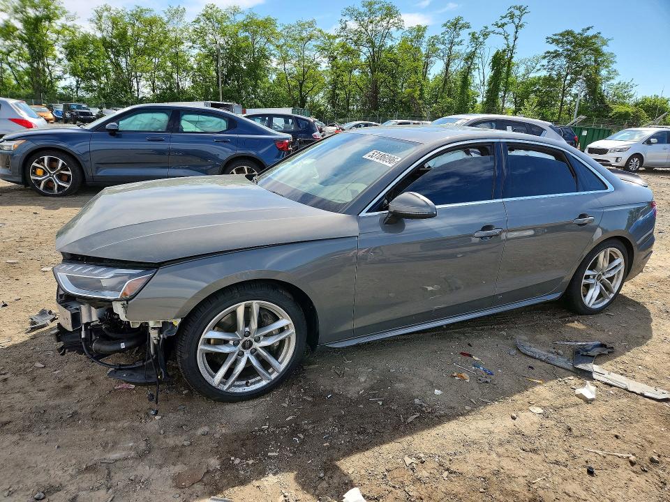 2024 Audi A4 VIN WAUEAAF41RN006227 COPART salvage auction — FRONT END, ID - SALVAGE CERTIFICATE OF TITLE, sold $5,700 on 2026-07-28 (photo 1)