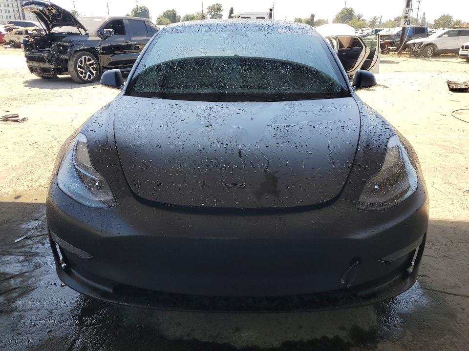 2023 Tesla Model 3 VIN 5YJ3E1EA8PF447449 COPART salvage auction — REAR END, Ca - Salvage Certificate, sold $5,200 on 2026-07-13 (photo 5)