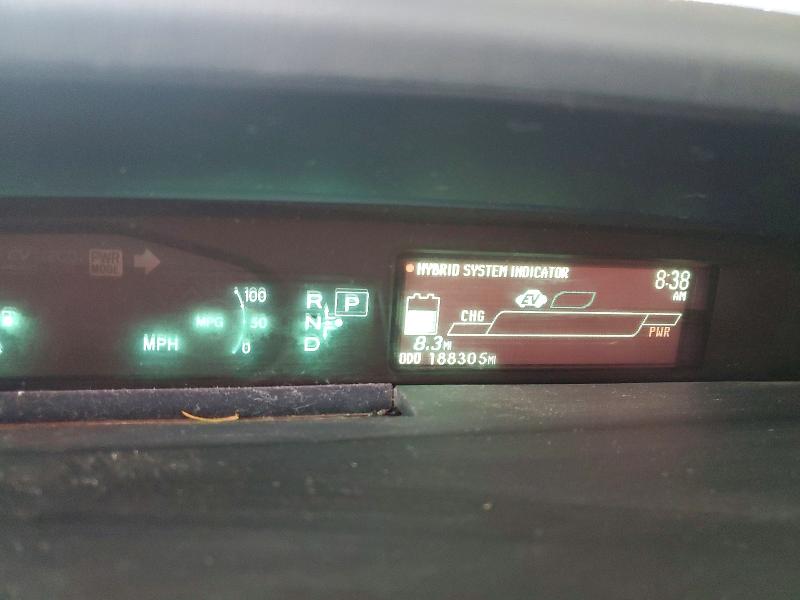 2012 Toyota Prius VIN JTDKN3DPXC3004806 COPART salvage auction — FRONT END, Ca - Salvage Certificate, sold $150 on 2026-07-21 (photo 9)