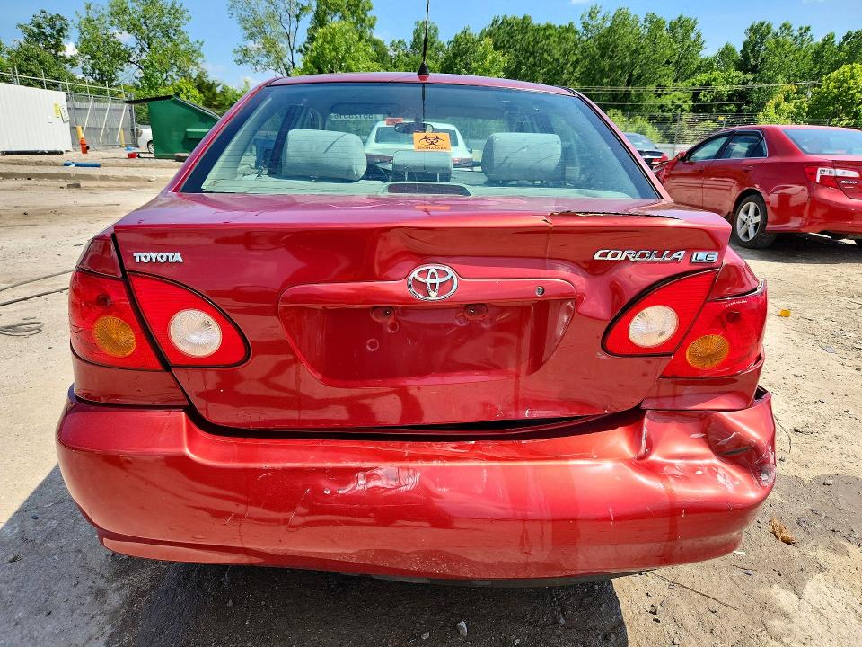 2005 Toyota Corolla VIN 2T1BR32E05C501198 COPART salvage auction — REAR END, Ky - Bill Of Sale/Part Only/No Titl, sold $725 on 2026-07-02 (photo 6)