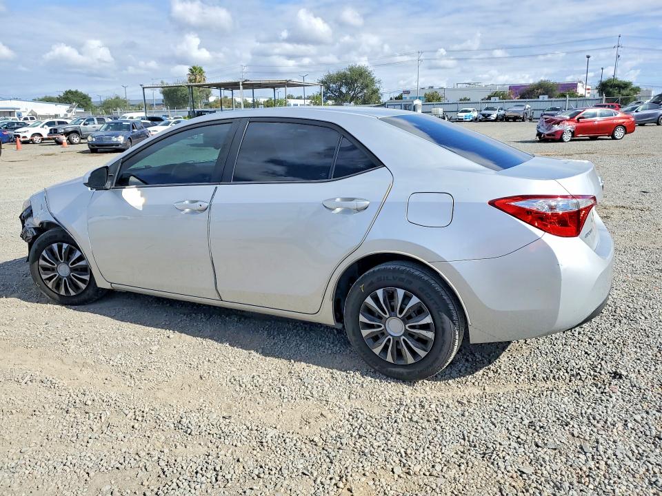 2015 Toyota Corolla VIN 5YFBURHE6FP207735 COPART salvage auction — FRONT END, Ca - Salvage Certificate, sold $2,350 on 2026-07-24 (photo 2)
