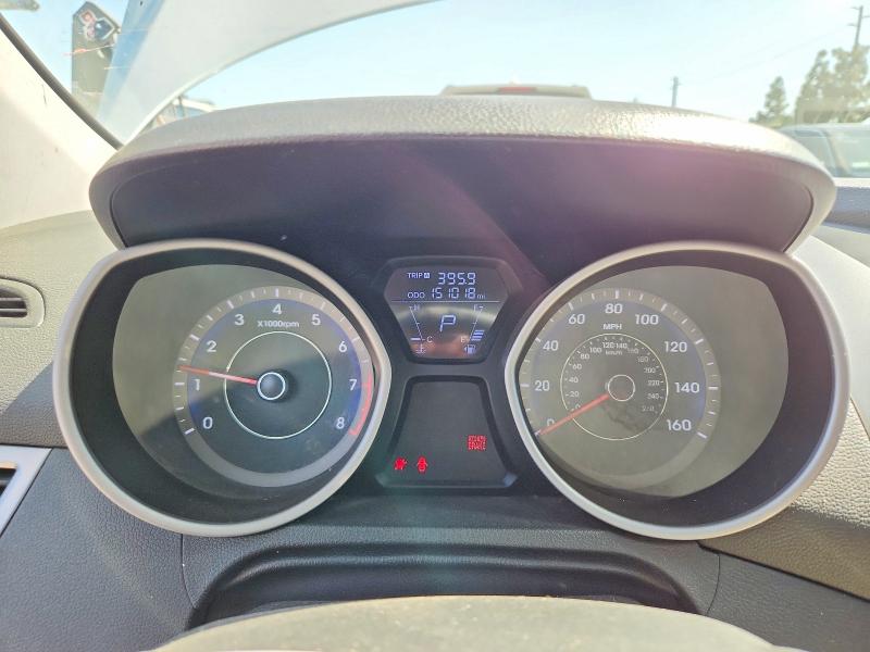 2011 Hyundai Elantra VIN KMHDH4AE8BU157844 COPART salvage auction — FRONT END, CA - SALVAGE CERTIFICATE, sold $975 on 2026-07-09 (photo 9)