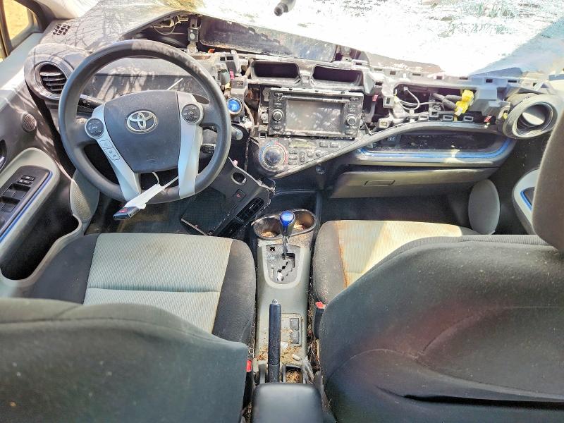 2013 Toyota Prius VIN JTDKDTB30D1538302 COPART salvage auction — FRONT END, AL - CERT OF TITLE-SALVAGE TITLE, sold $375 on 2026-07-29 (photo 8)