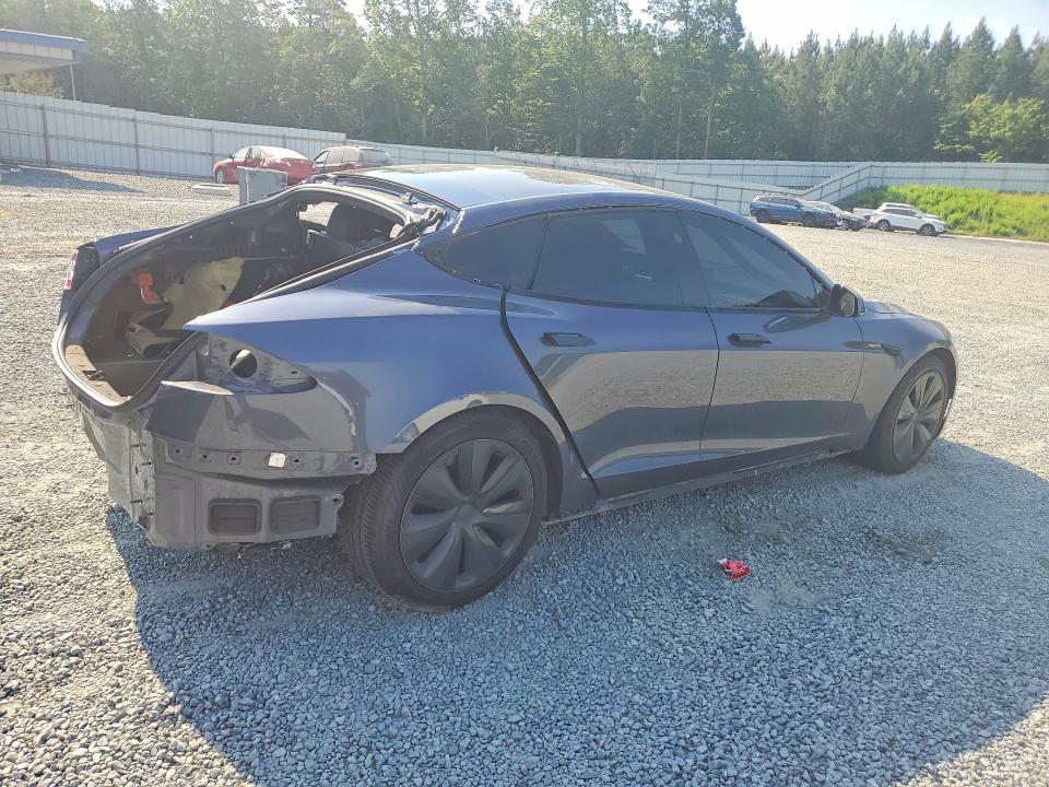 2021 Tesla VIN 5YJSA1E55MF440450 COPART salvage auction — REAR END, Salvage Title, sold $7,600 on 2026-07-23 (photo 3)
