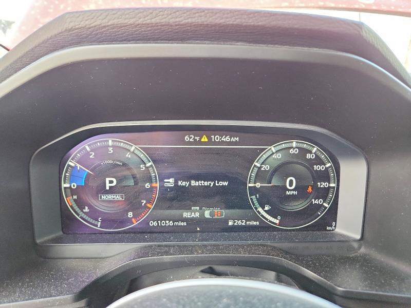 2023 Mitsubishi VIN JA4J3UA87PZ050353 COPART salvage auction — WATER/FLOOD, TX - SALVAGE TITLE-FLOOD DAMAGE, sold $2,450 on 2026-07-28 (photo 9)