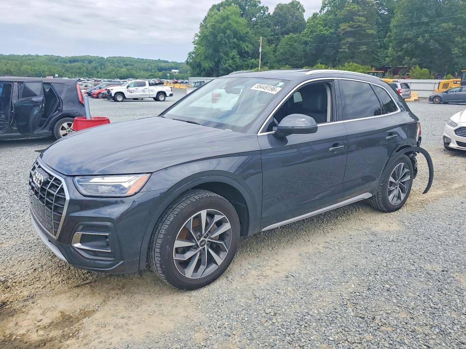 2021 Audi Q5 VIN WA1BAAFYXM2035657 — COPART salvage auction photo