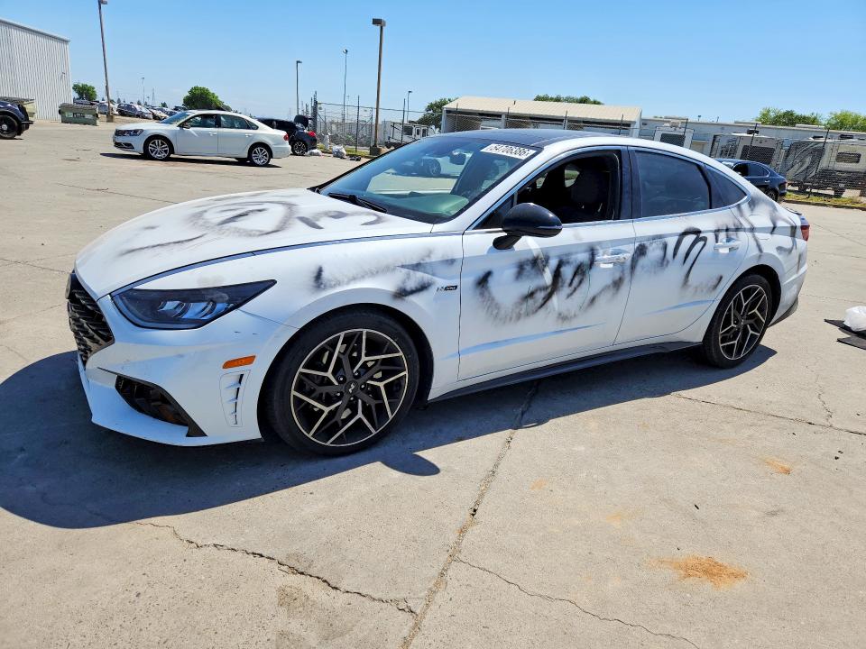 2021 Hyundai Sonata VIN 5NPEK4JC7MH131127 COPART salvage auction — VANDALISM, Ca - Salvage Certificate, sold $7,600 on 2026-07-20 (photo 1)