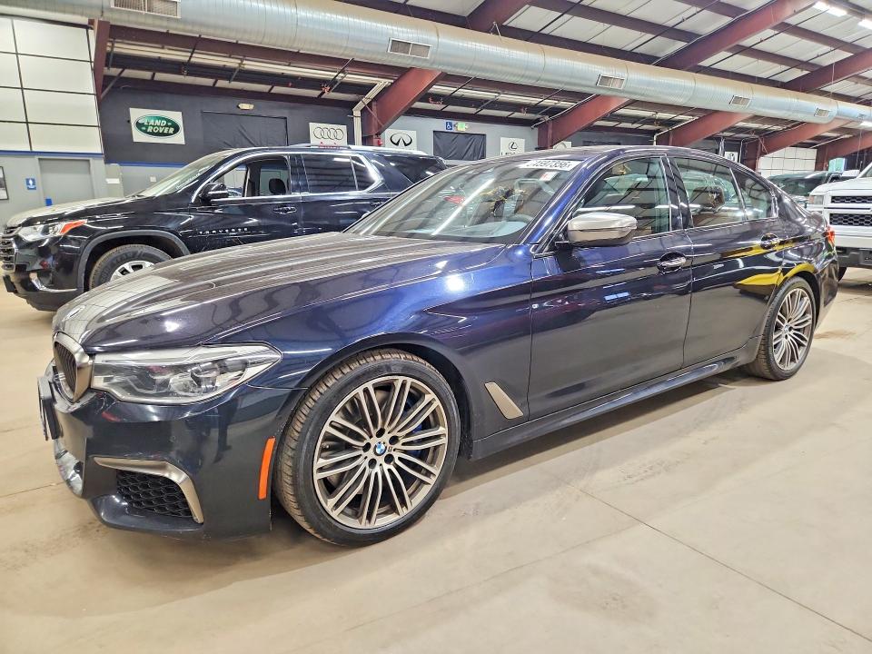 2018 BMW M550i xdrive VIN WBAJB9C52JB035796 COPART salvage auction — MINOR DENT/SCRATCHES, Ma - Certificate Of Title, sold $12,400 on 2026-07-27 (photo 1)