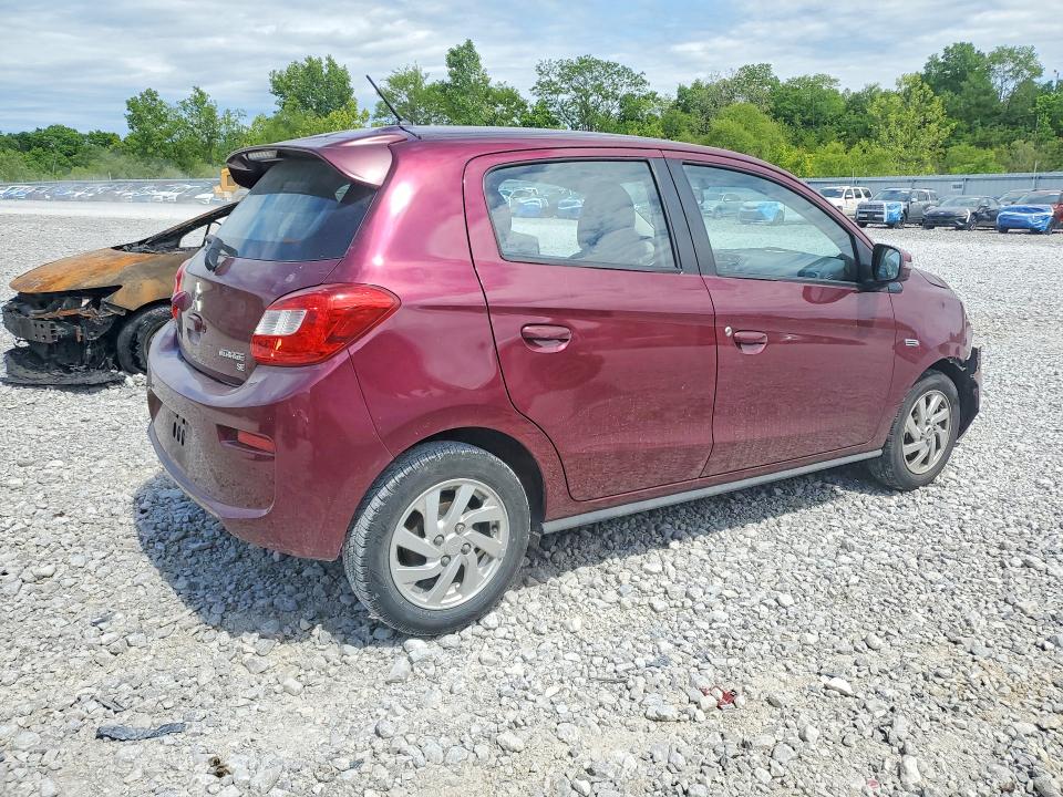 2018 Mitsubishi Mirage VIN ML32A4HJ7JH002957 COPART salvage auction — FRONT END, OH - CERT OF TITLE-SALVAGE, sold $1,800 on 2026-07-31 (photo 3)