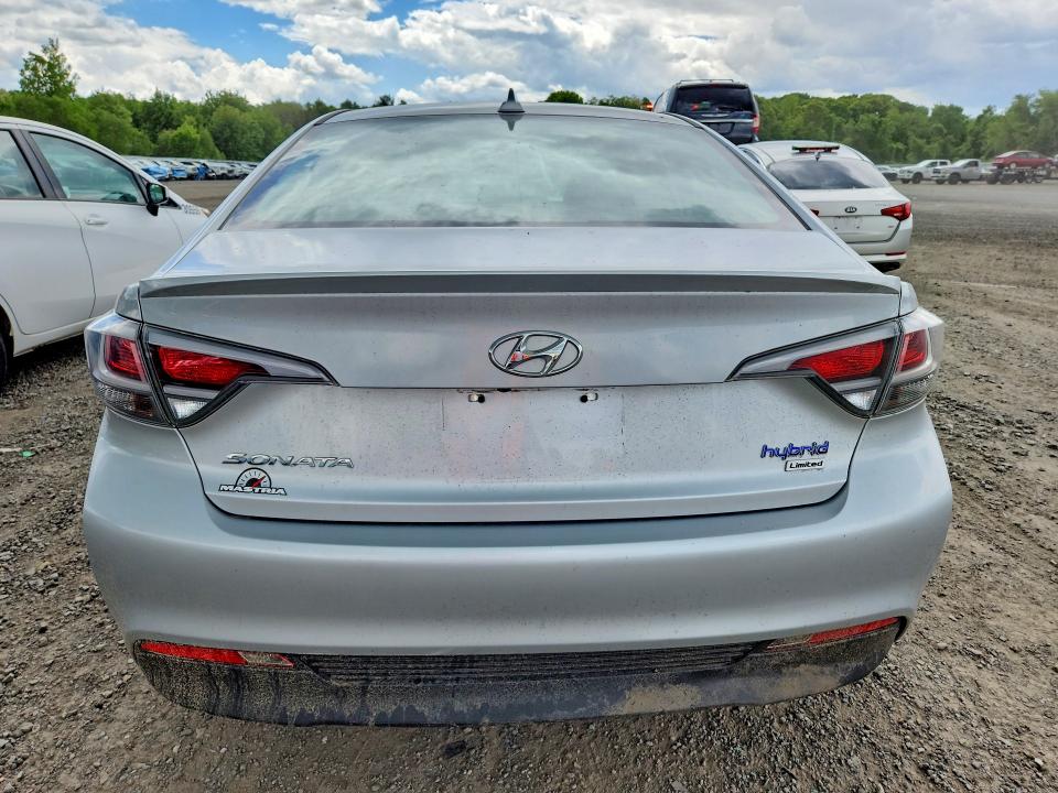 2017 Hyundai Sonata VIN KMHE34L15HA054596 COPART salvage auction — FRONT END, MA - CERT OF TITLE-SALVAGE, sold $1,750 on 2026-07-08 (photo 6)