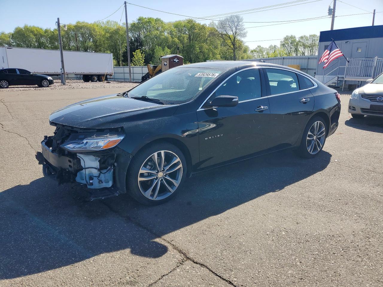 2020 Chevrolet Malibu VIN 1G1ZE5SX7LF098728 COPART salvage auction — Front End, MN - CERT OF TITLE-SALVAGE, sold $4,600 on 2026-07-07 (photo 1)