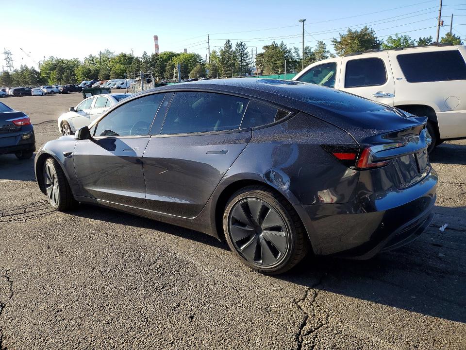 2024 Tesla Model 3 VIN 5YJ3E1EB5RF754461 COPART salvage auction — REAR END, Co - Public - Salvage Title, sold $15,700 on 2026-07-07 (photo 2)