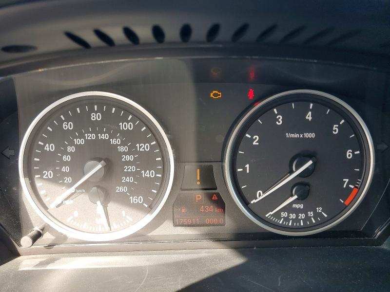 2008 BMW 5 series VIN WBANU53518CT06162 COPART salvage auction — MINOR DENT/SCRATCHES, CA - DIS/DLR/EXP APP FOR DUP CLEAN, sold $400 on 2026-07-17 (photo 9)