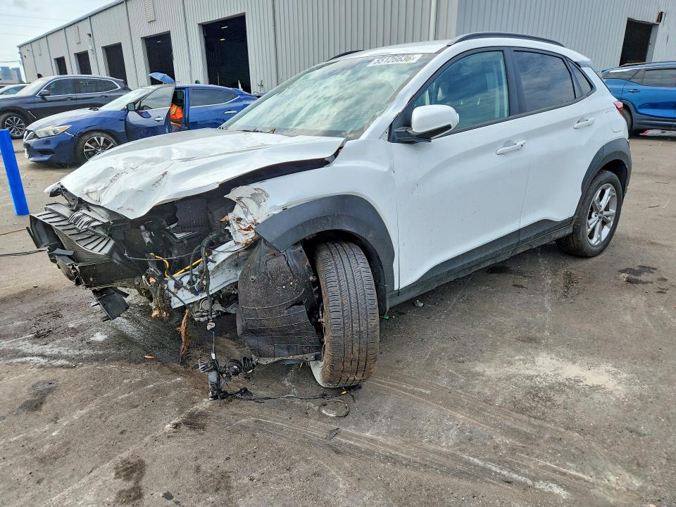 2023 Hyundai Kona VIN KM8K62AB4PU999126 COPART salvage auction — FRONT END, Fl - Certificate Of Destruction, sold $1,650 on 2026-07-20 (photo 1)