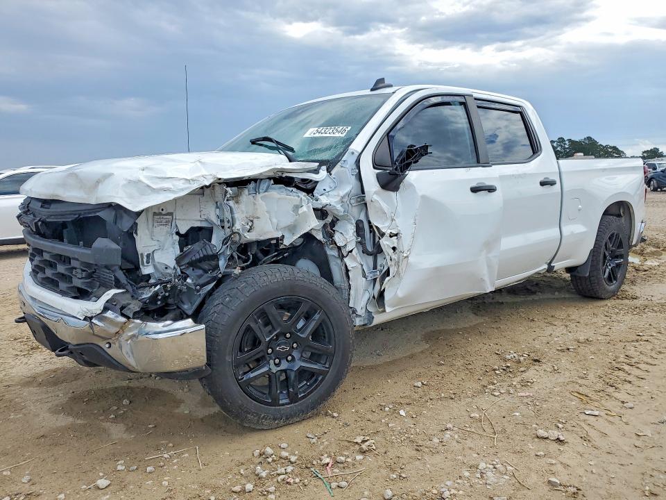2024 Chevrolet Silverado 1500 VIN 1GCPAAEK0RZ171366 COPART salvage auction — FRONT END, TX - SALVAGE VEHICLE TITLE, sold $9,100 on 2026-07-28 (photo 1)