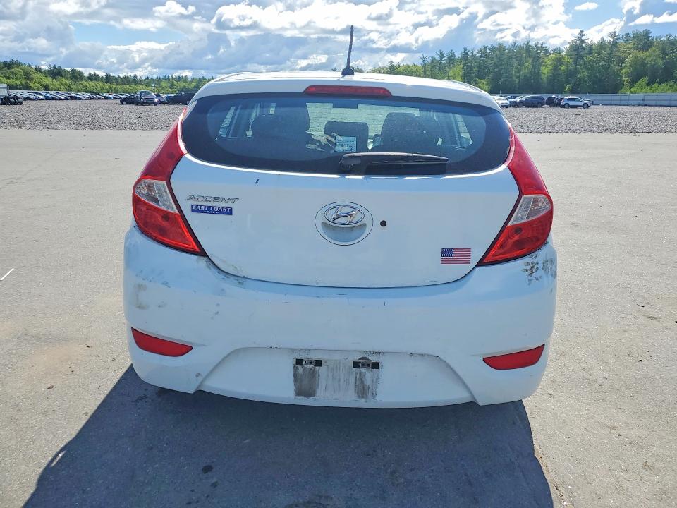 2016 Hyundai Accent VIN KMHCT5AE7GU289761 COPART salvage auction — FRONT END, Me - Cert Of Title-Salvage Collisio, sold $175 on 2026-07-15 (photo 6)