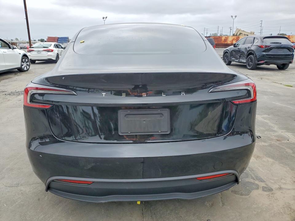 2024 Tesla Model 3 VIN 5YJ3E1EA5RF829909 COPART salvage auction — FRONT END, Ca - Salvage Certificate, sold $15,100 on 2026-07-29 (photo 6)